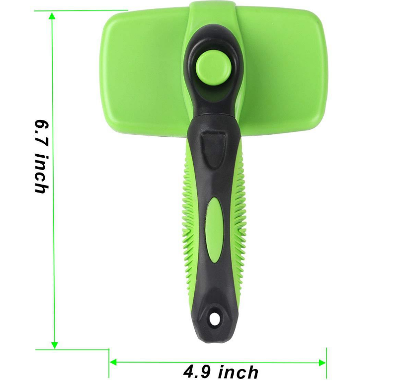 Brush removing loose fur